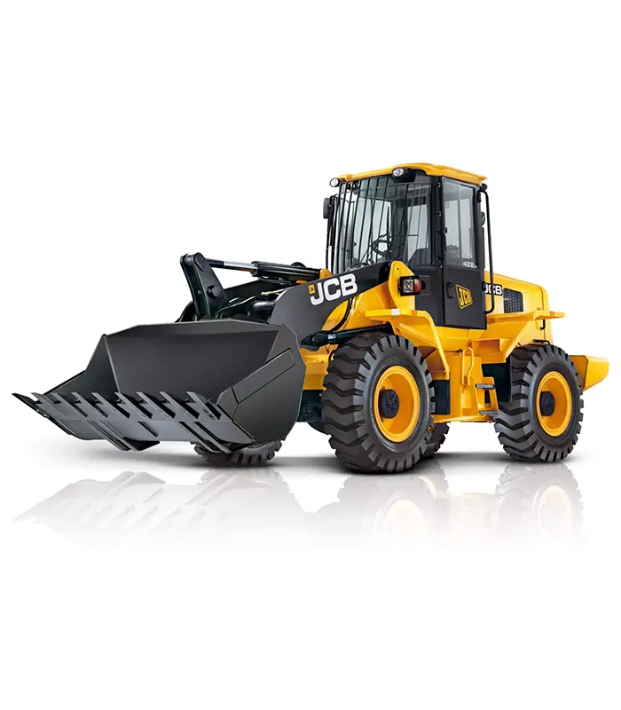 Máy xúc lật JCB 422ZX Hình ảnh tổng quan máy xúc lật JCB 422ZX bánh lốp, dòng xe công trình phân khúc 12 tấn sở hữu thiết kế mạnh mẽ, bền bỉ đặc trưng từ thương hiệu Anh Quốc.